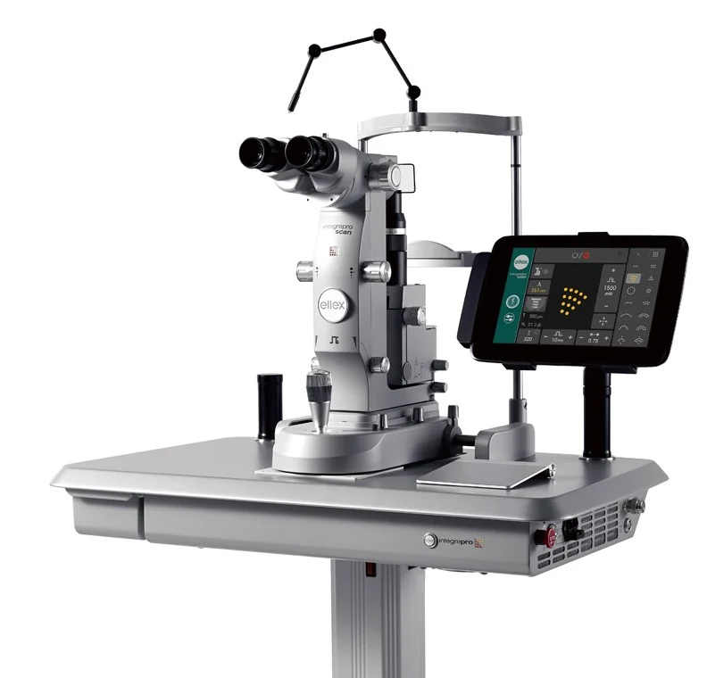 当院で使用しているレーザー治療機器（Ellex社 Integre Pro Scan）